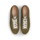 Last Resort AB VM001 Mid Olive White – mid-top skateschoen van olijfgroen suède met witte zool en subtiele branding