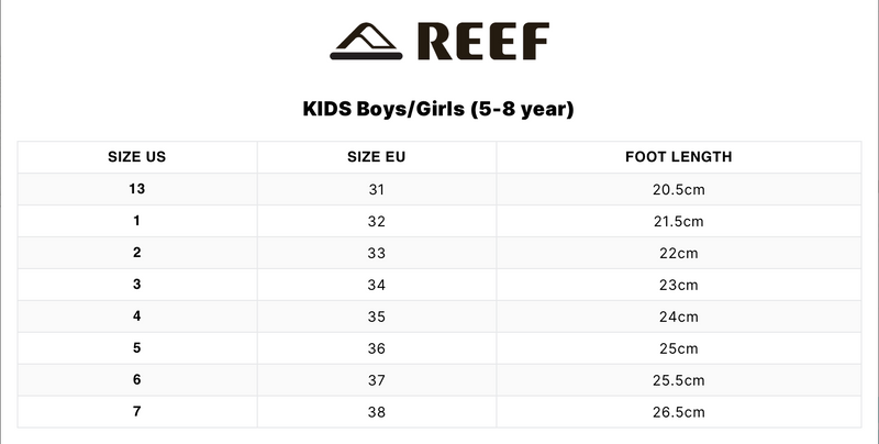 Reef Kids Santa Ana Navy Khaki