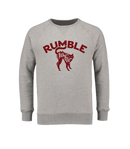 Rumble Bordeaux Cat Grey Sweater – grijze sweater van katoen en polyester met Bordeaux Cat-print op de borst