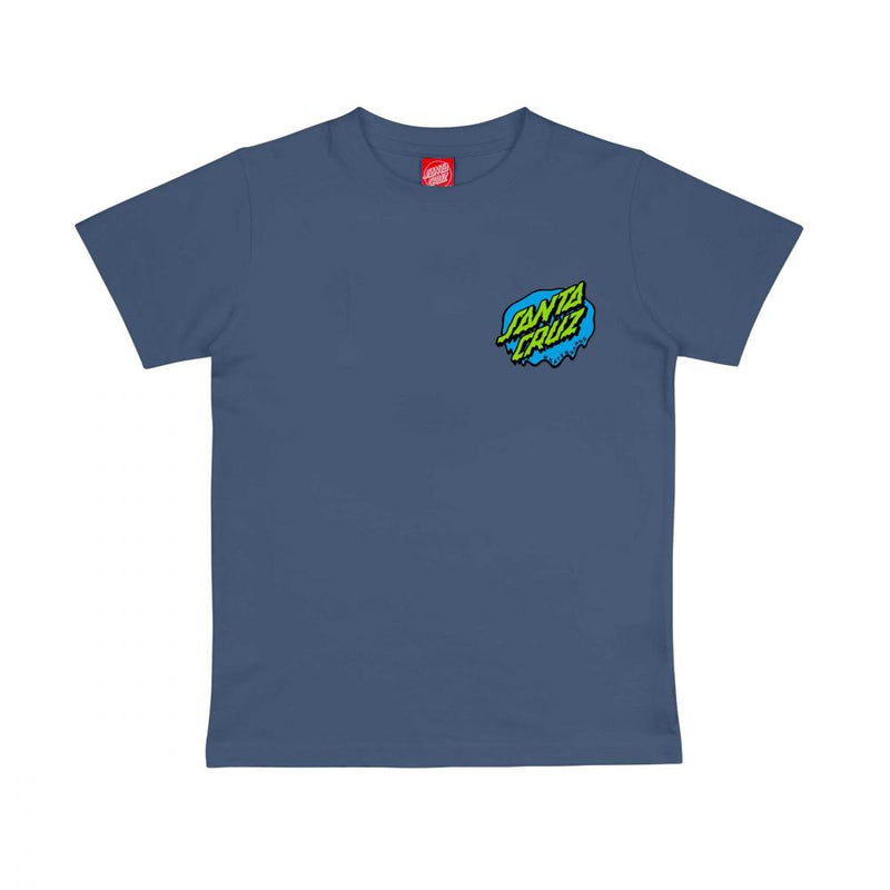 Santa Cruz Youth Slime Dot T-Shirt met Slime Dot-logo op borst en rug