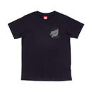 Santa Cruz Youth Imprint Moon Dot T-Shirt Black met Moon Dot-print op borst en rug