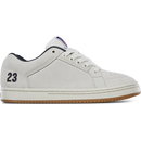 Etnies Sal 23 White skateschoen met stevige cupsole en clean wit bovenwerk.