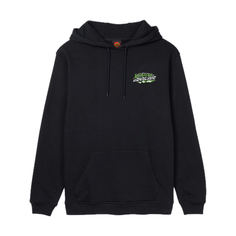 Santa Cruz Winkowski Big Foot Hood – zwarte hoodie met Big Foot-graphic van Erick Winkowski en Santa Cruz-logo op de borst
