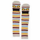 MONSTER FACE MINI STRIPES CREW SOCKS