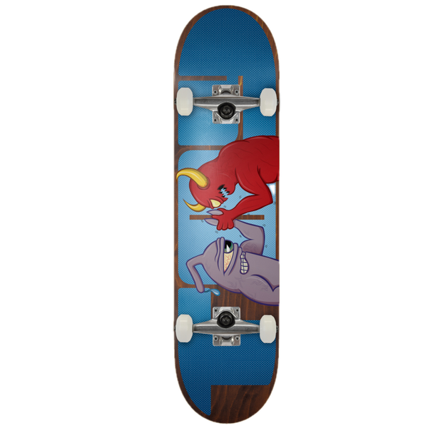 Toy Machine Monster Flex Complete – compleet skateboard met Monster Flex graphic en 7-laags esdoorn constructie