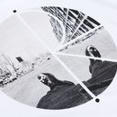 Polar Skate Co Fill Logo Tee Happy Sad – wit T-shirt van 100% katoen met Polar-logo op de borst en Happy Sad-print op de rug.