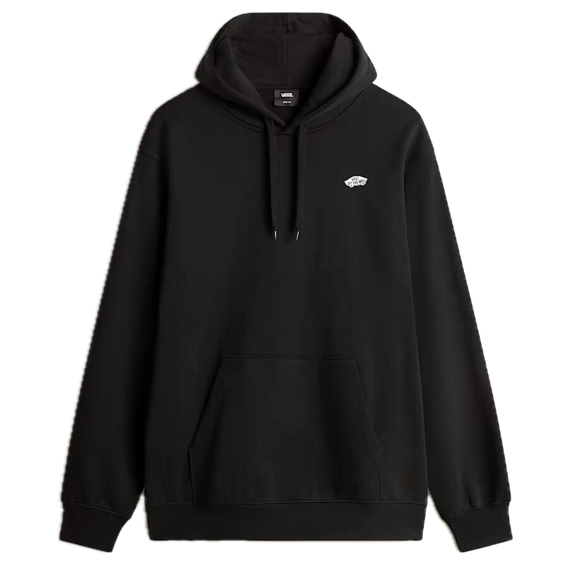 Vans Style 76 II Loose FT Pullover Black White – zwarte hoodie met loose fit, witte details en subtiel Vans-logo