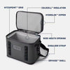 Yeti Hopper Flip 18 Soft Cooler – lekvrije soft cooler met ColdCell™ isolatie, DryHide™ Shell en HydroLok™-rits, 18 liter inhoud