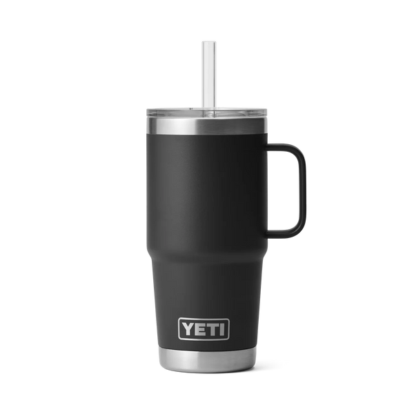 Yeti Rambler 25 Oz Straw Mug – roestvrijstalen geïsoleerde beker met rietje voor koude dranken