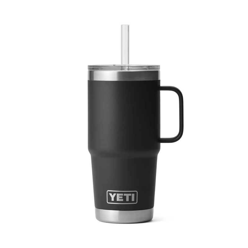 Yeti Rambler 25 Oz Straw Mug – roestvrijstalen geïsoleerde beker met rietje voor koude dranken