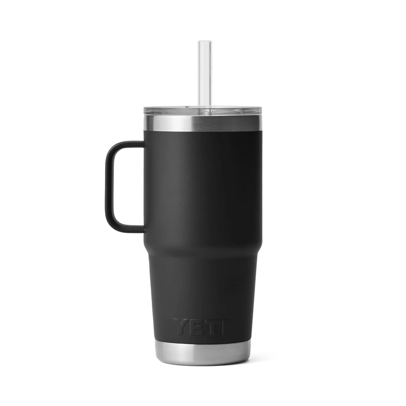 Yeti Rambler 25 Oz Straw Mug – roestvrijstalen geïsoleerde beker met rietje voor koude dranken