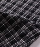 Former Vivian Check SS Shirt Black – short-sleeve woven shirt met black check pattern