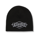  HUF x Thrasher Meltdown Reversible Beanie – dubbelzijdige muts met vulkaanprint aan de ene kant en HUF x Thrasher-logo aan de andere, gemaakt van zachte acrylstof