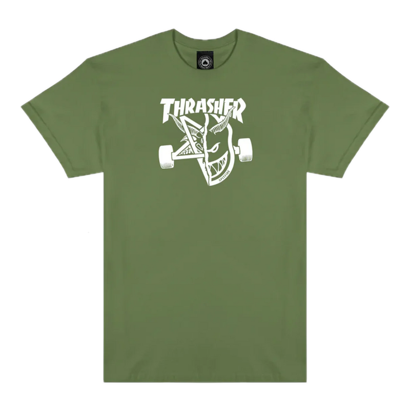 Thrasher x Spitfire Thrash and Burn T-shirt – collab tee met iconische Thrash and Burn graphic