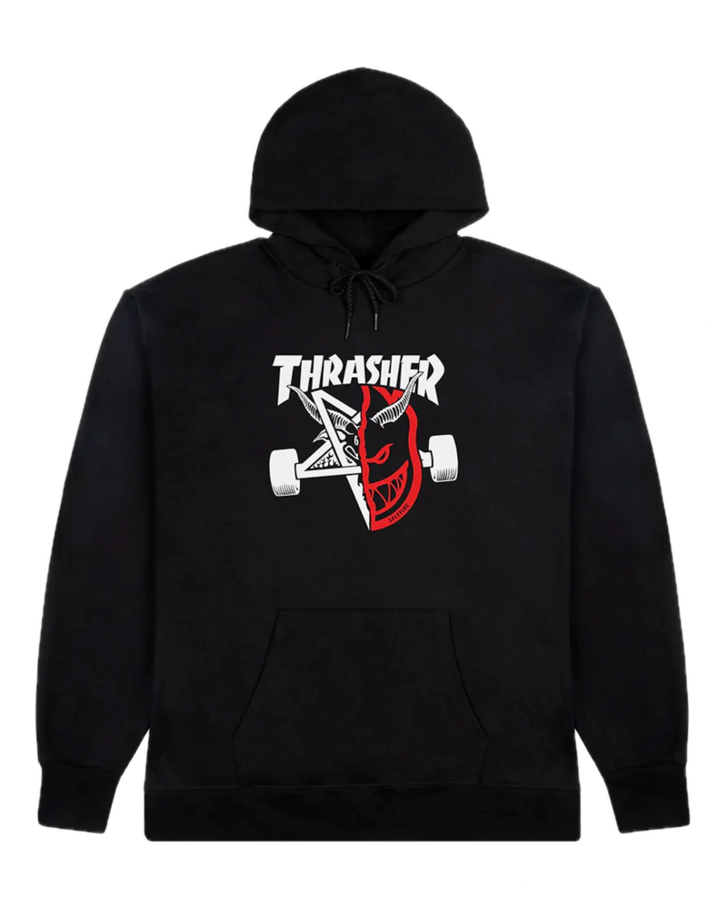 Thrasher x Spitfire Thrash and Burn Hooded Sweater – collab hoodie met bold Thrash and Burn graphic