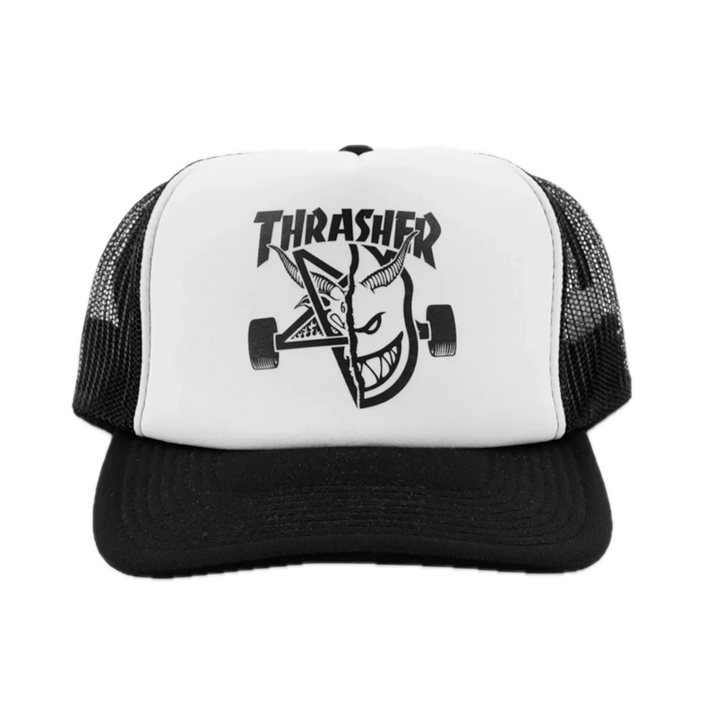 Thrasher x Spitfire Thrash and Burn Trucker Hat – trucker cap met Thrash and Burn patch en mesh back