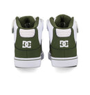 DC Shoes Kids Pure Hi Top EV Olive White high top skate schoen met klittenband en cupsole zool