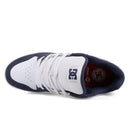 DC Shoes Manteca 4 S Navy Off White skate schoen met suède upper en cupsole zool