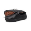 Last Resort AB VM006 Moc Black Black Leather – zwarte leren moc-toe skateschoen met vulcanized zool en tonale branding
