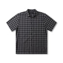 Former Vivian Check SS Shirt Black – short-sleeve woven shirt met black check pattern
