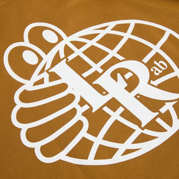 Atlas Monogram Hoodie Golden Brown White