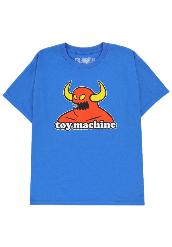 Toy Machine Monster Youth Tee Blue – kinder T-shirt met Monster-logo in blauw