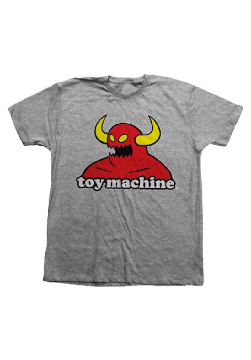 Toy Machine Monster Youth Tee Grey – kinder T-shirt met Monster-logo in grijs