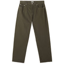 Obey Hardwork Pigment Denim – Pigment Rosin – groene pigment-dyed jeans van 100% katoen met relaxed straight fit