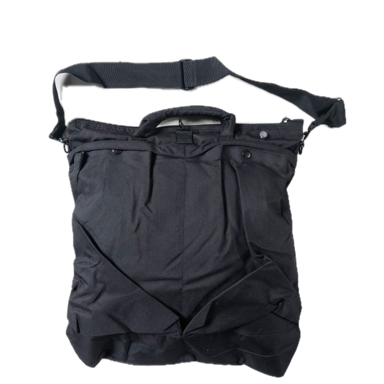 Rumble Helmet Bag Black V2 – zwarte helm tas van polyester met verstevigde bodem, handgrepen en ritsvak