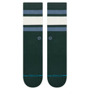 Stance Boyd ST Pine – donkergroene crew sokken met minimalistisch design, medium cushioning en subtiele Stance branding