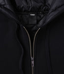 Former Crux Lined Zip Hood Black – premium lined zip hoodie met subtiele branding