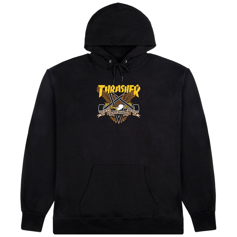 Bestel de Thrasher Eaglegram Hooded sweater snel, gemakkelijk en veilig bij Revert 95. Check onze website voor de gehele Thrasher collectie of kom gezellig langs bij onze winkel in Haarlem.