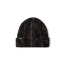 Former Turmoil Beanie Choc – rib knit beanie in Choc kleur met Turmoil branding