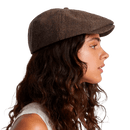 Brixton Brood Snap Cap Brown Khaki zijkant