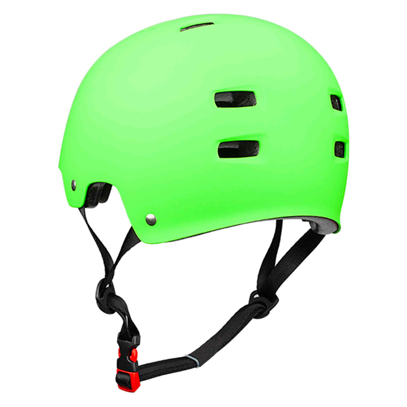 Bullet Skateboard helm voor kinderen mat groen Deluxe Helmet T35 Revert95.com achterkant