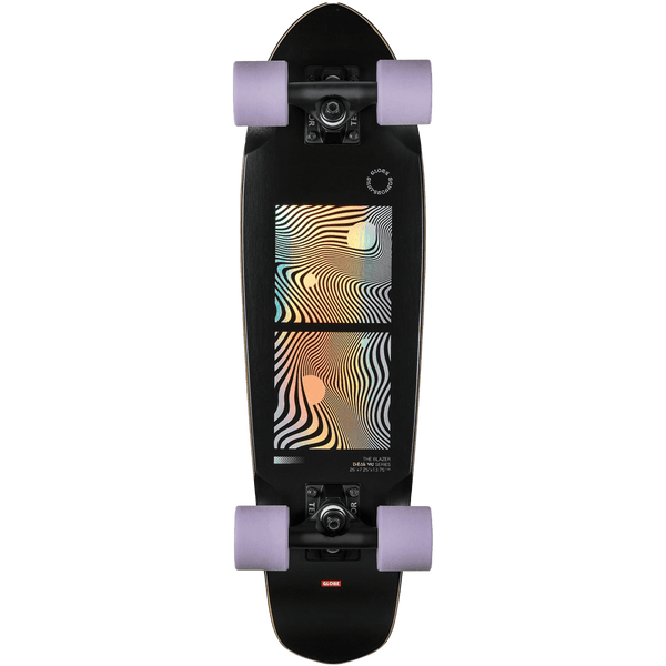 Globe skateboards Blazer 26" Complete cruiser zwart paars achterkant