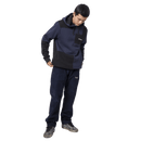 HUF ARRAY PULLOVER HOODIE navy blazer outfit