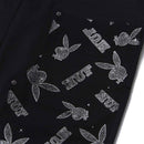 HUF X PLAYBOY VVS DOUBLE KNEE PANT zwart pijp close-up relaxed fit normal waist broek Revert95.com