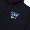 Huf HAROLD HUNTER FOUNDATION 2021 PULLOVER HOODIE voorkant close-up