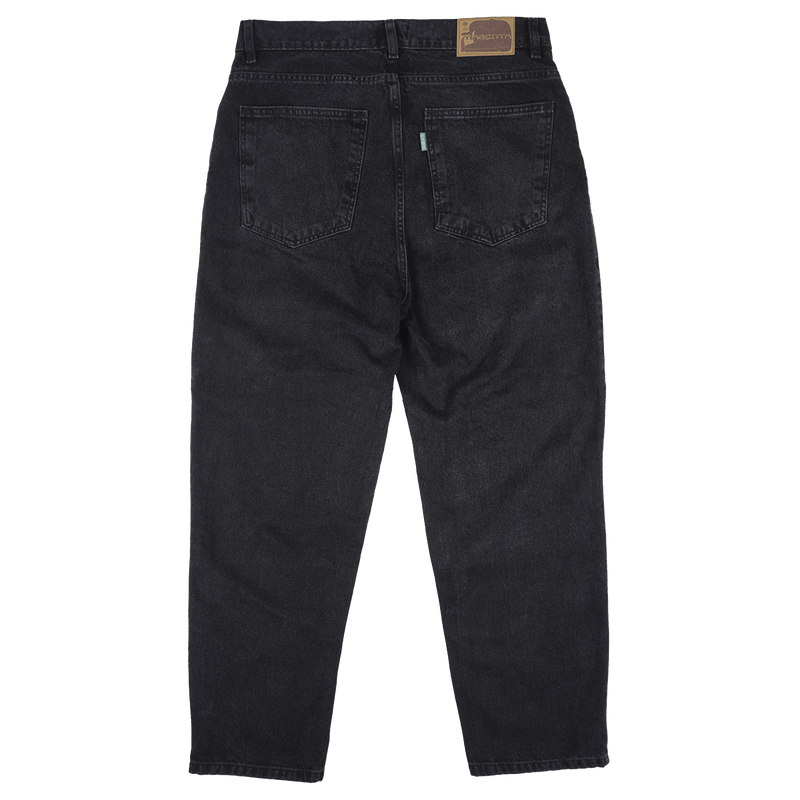 Magenta Skateboard denim jeans OG DENIM BLACK broek achterkant Revert95.com