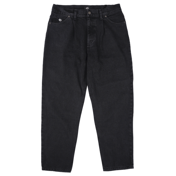 Magenta Skateboard denim jeans OG DENIM BLACK broek voorkant Revert95.com