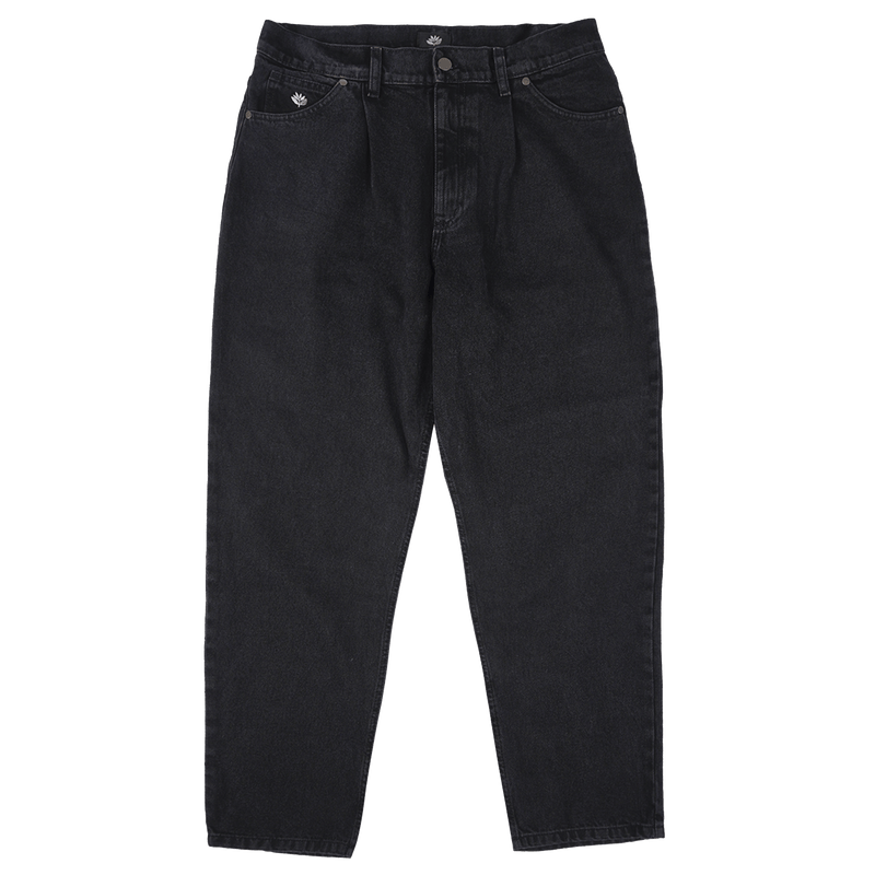 Magenta Skateboard denim jeans OG DENIM BLACK broek voorkant Revert95.com