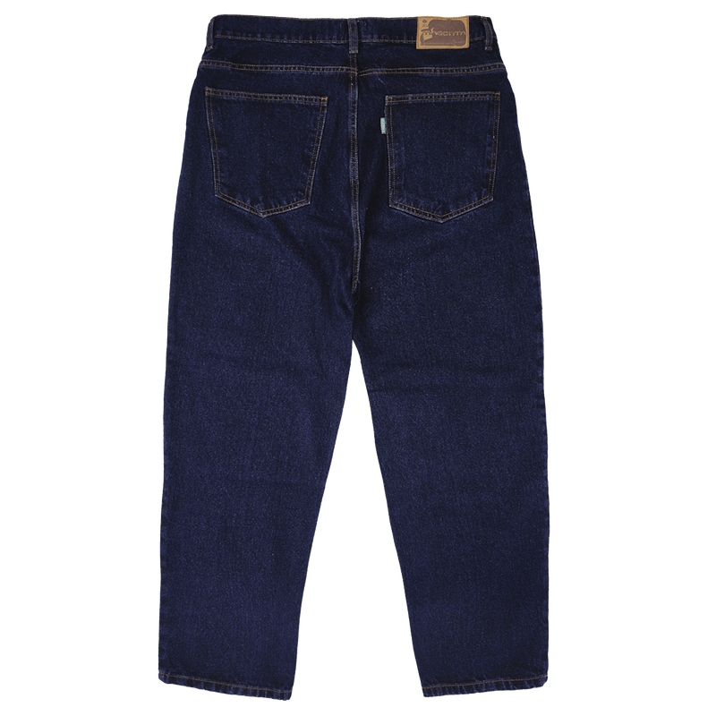 Magenta Skateboard denim jeans OG DENIM DARK BLUE broek achterkant Revert95.com