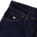 Magenta Skateboard denim jeans OG DENIM DARK BLUE broek voorkant close-up Revert95.com