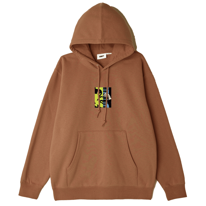 Obey Piano man Hooded Sweater ginger voorkant
