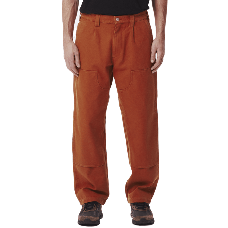 Obey Vacant pant ginger voorkant