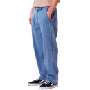 Obey Carpenter denim light indigo skate broek zijkant