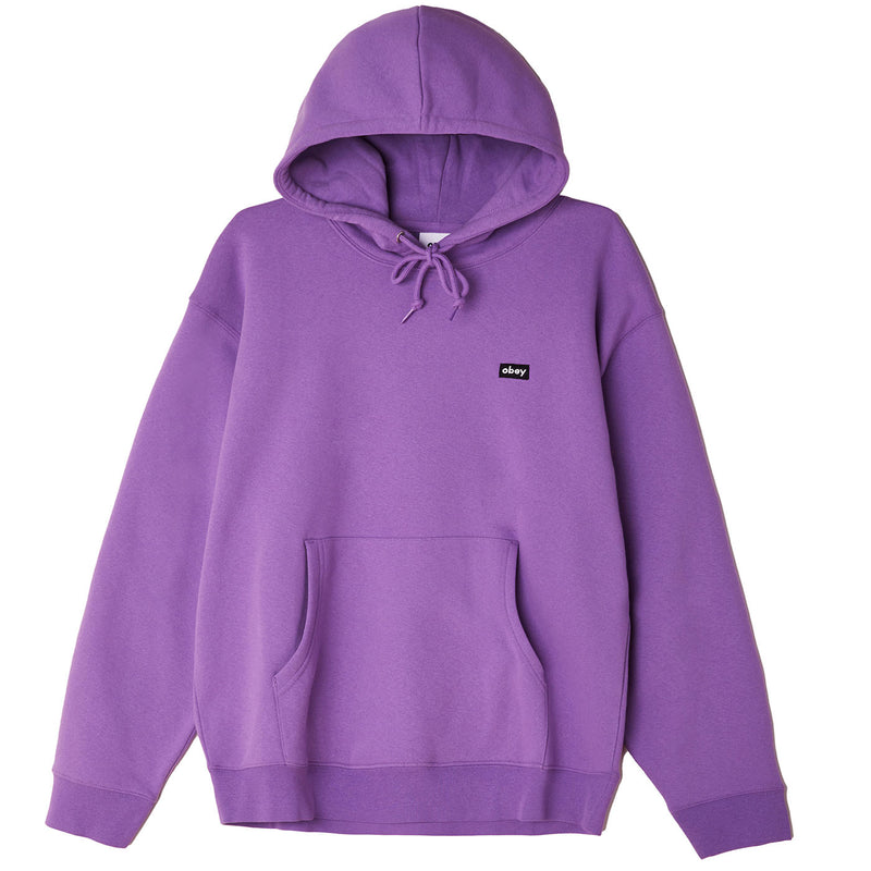 Obey MINI BOX LOGO Pullover Orchid hoodie voorkant product