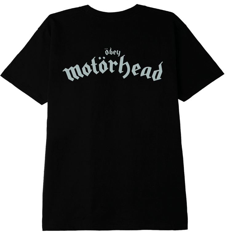 Obey x Motörhead samenwerking Lemmy t-shirt achterkant zwart