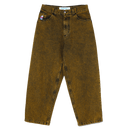 Polar Big Boy Jeans Yellow Black skate broek voorkant product
